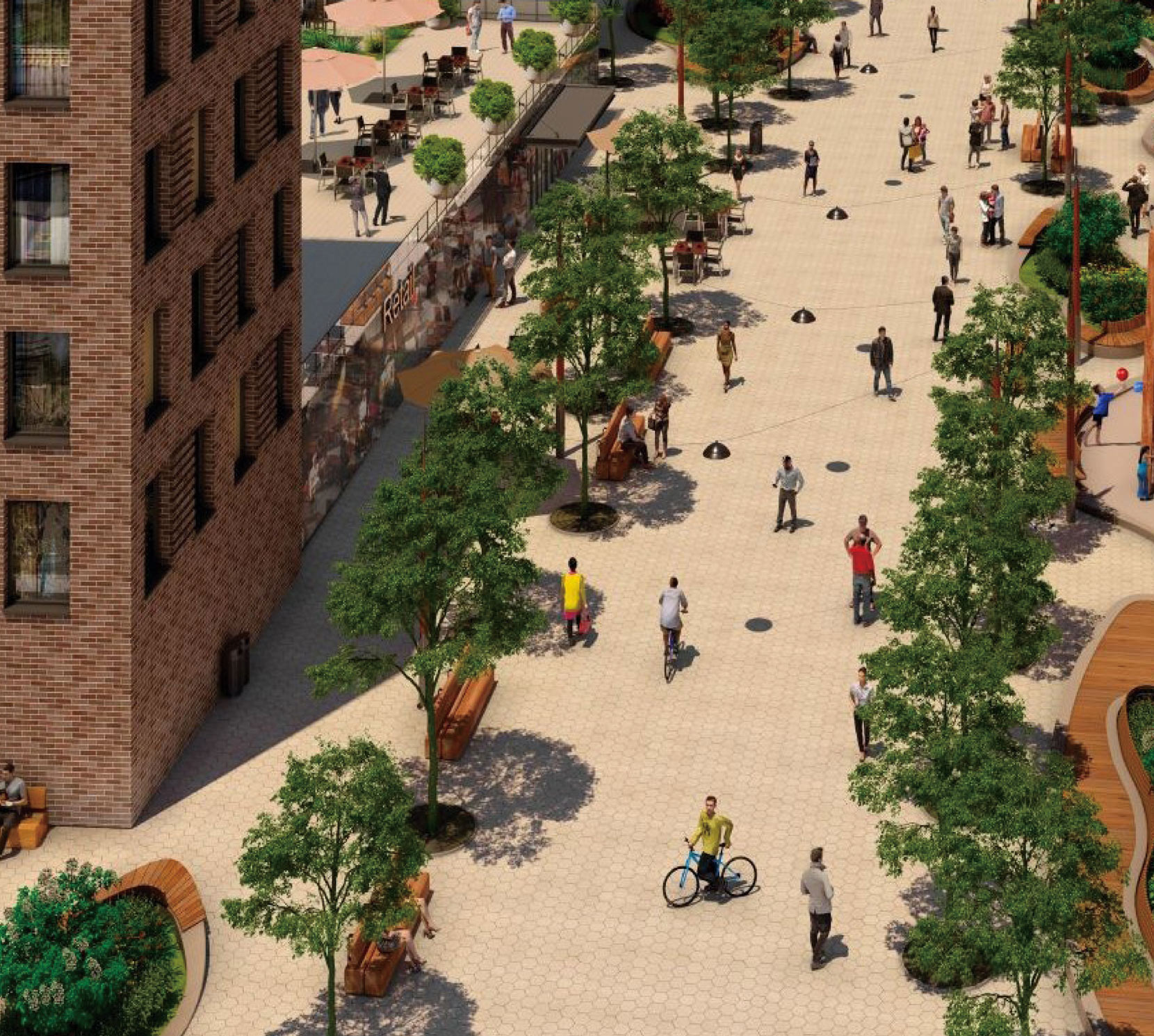 Site Rendering Facing Northeast (Illustrative) Edgemere Commons