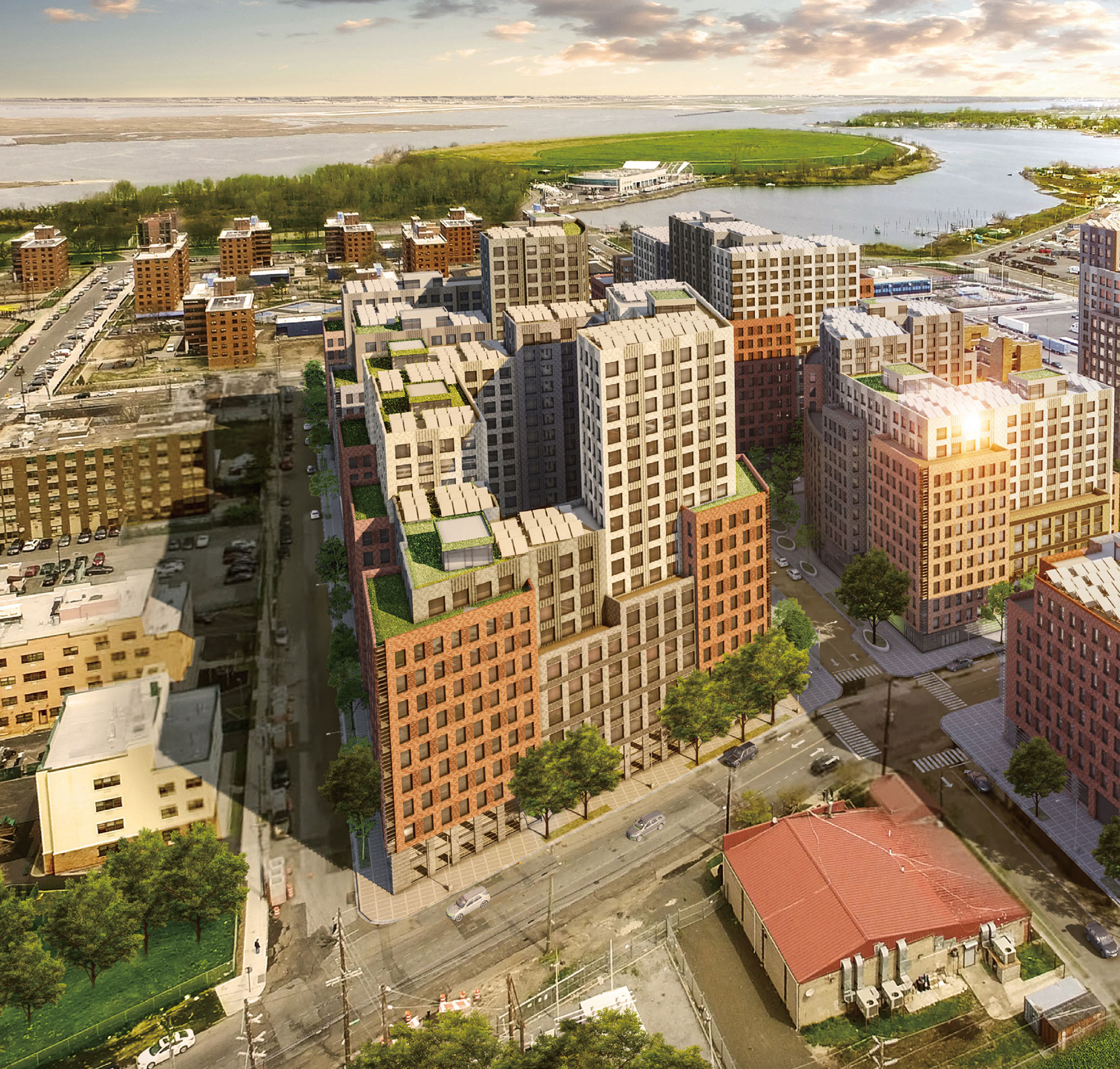 Site Rendering Facing Southeast (Illustrative) Edgemere Commons
